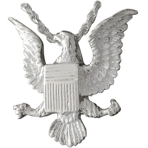 3047s Cremation Jewelry Eagle Badge Sterling Silver Pendant