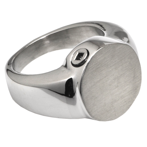 Cremation Jewelry Ring - Stainless Steel - Engravable - Secure Closure