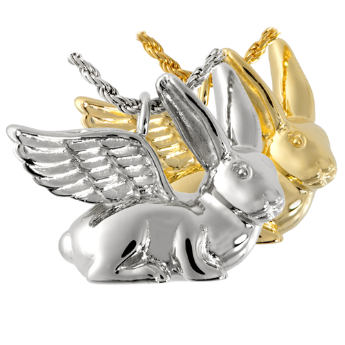 3103s Cremation Jewelry RabbitSterling Silver Pendant