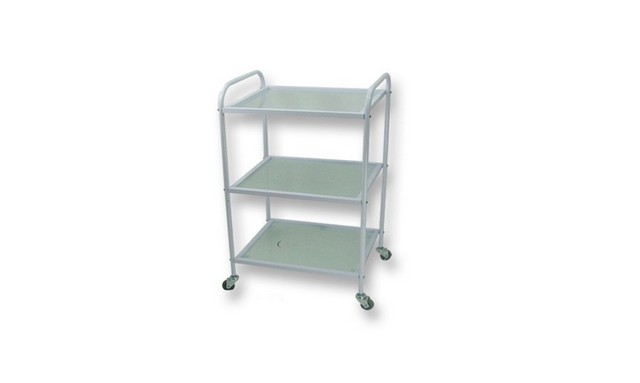 Glass Cart with 3 Shelves