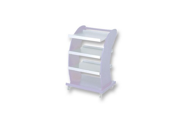 Wood Trolley with 3 Shelves