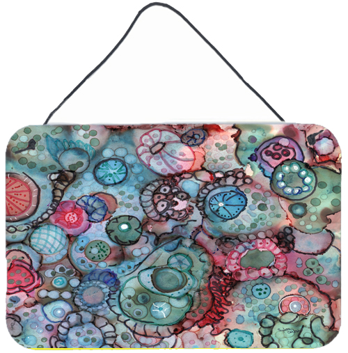Abstract in Reds & Blues Wall or Door Hanging Prints