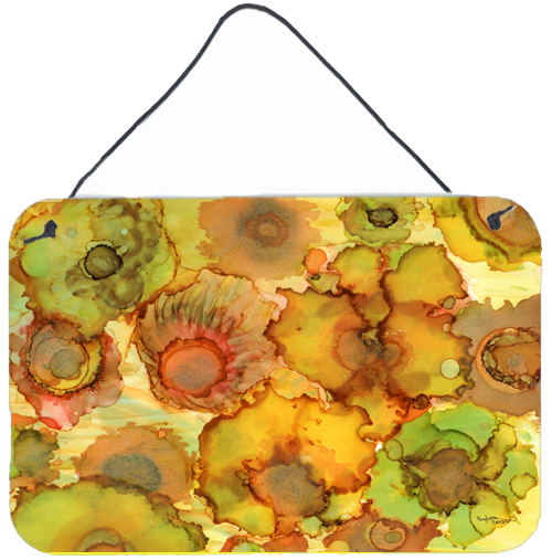 Abstract Flowers in Yellows & Oranges Wall or Door Hanging Prints
