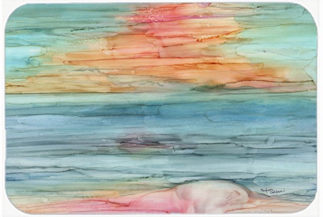Picture of Carolines Treasures 8979LCB Abstract Rainbow Glass Cutting Board- Large