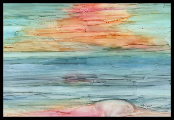 Abstract Rainbow Indoor or Outdoor Mat, 18 x 27 in.