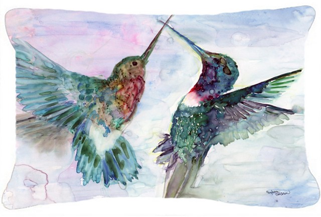Hummingbird Combat Fabric Decorative Pillow
