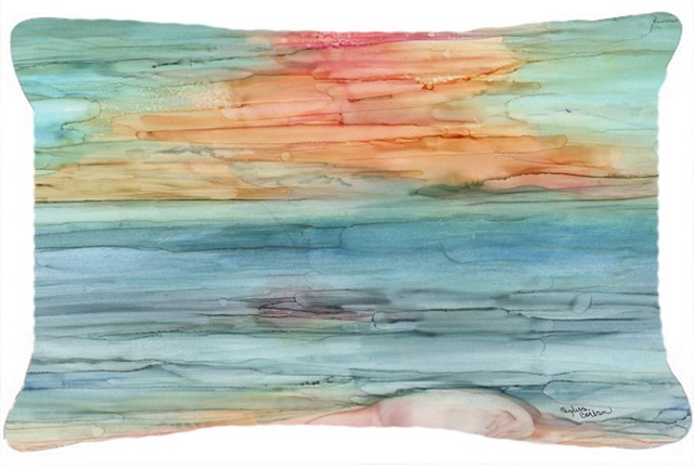 Abstract Rainbow Fabric Decorative Pillow