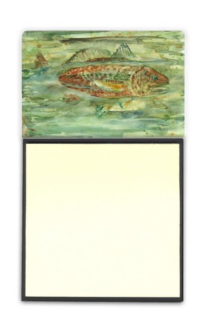 Abstract Red Fish Sticky Note Holder