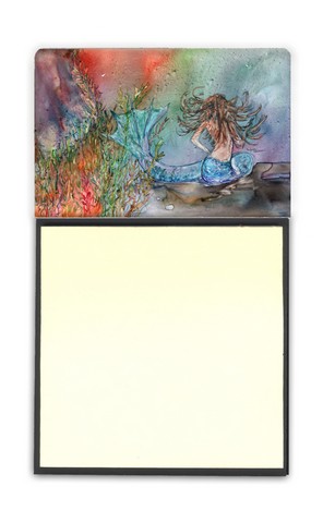 Brunette Mermaid Water Fantasy Sticky Note Holder