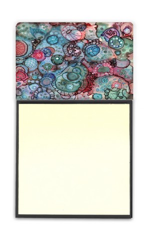 Abstract in Reds & Blues Sticky Note Holder