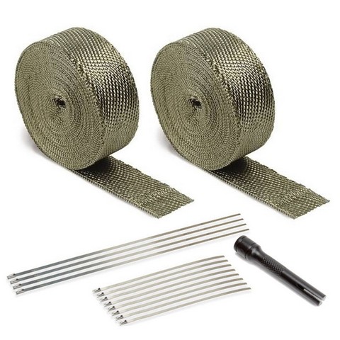 010095 Exhaust & Pipe Wrap Kit- Titanium