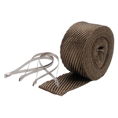 Pipe Wrap & Locking Ties Kit, Titanium - 2 in. x 25 ft.