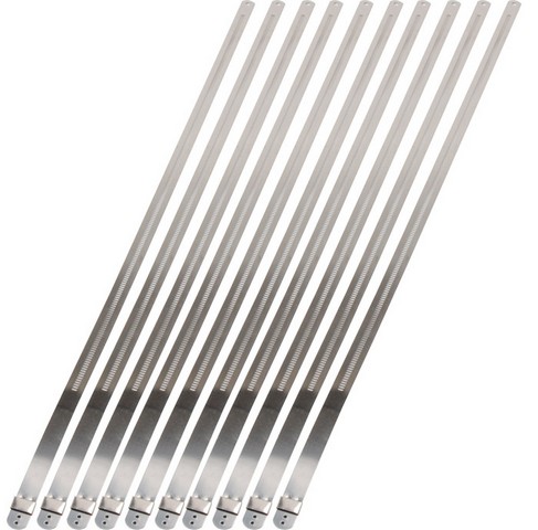 010213 12 mm x 20 in. Stainless Positive Lock Ties- Pack of 10