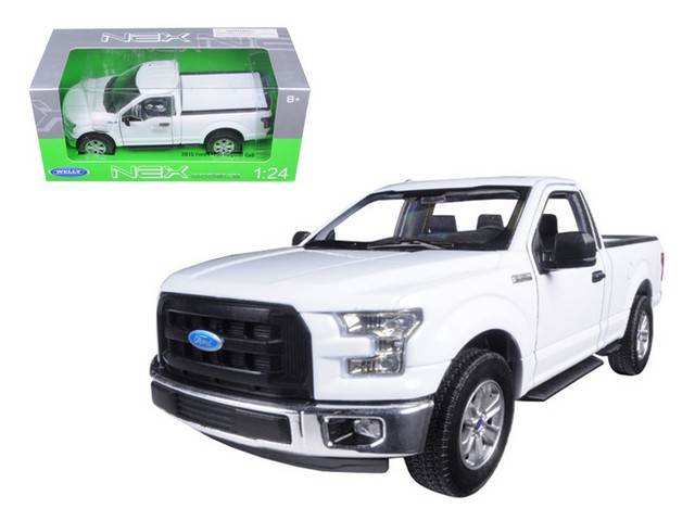24063w 2015 Ford F-150 Pickup Truck Regular Cab White 1-24 Diecast Model -  WELLY