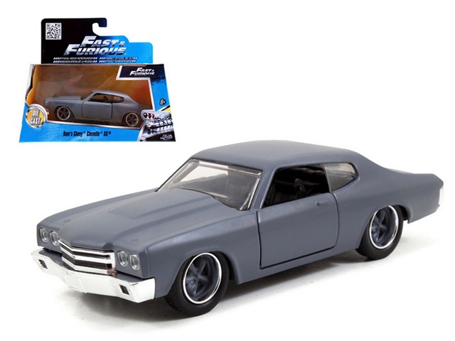 Jada  Doms Chevrolet Chevelle SS Primer Grey Fast & Furious Movie 1-32 Diecast Model Car -  Jada Toys, JA94933