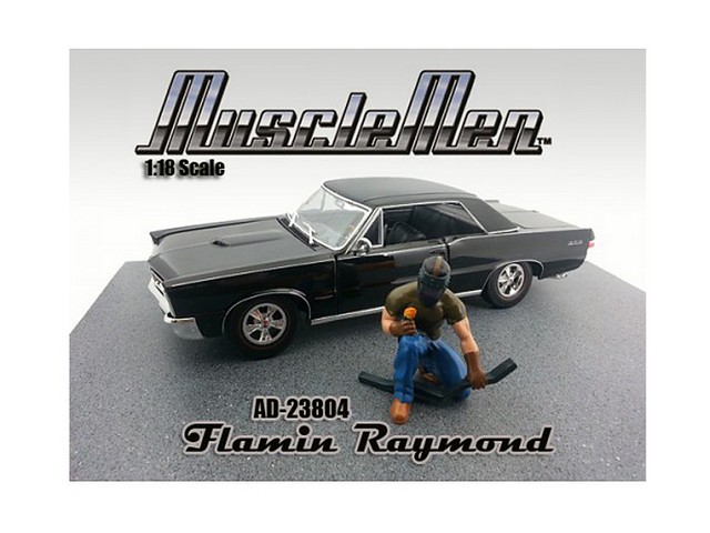 Picture of American Diorama 23804 Musclemen Flamin Raymond Figure for 1-18 Scale Diecast Car Models