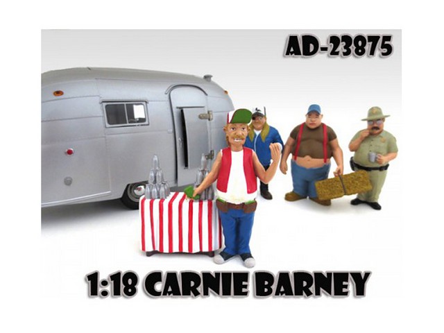 Picture of American Diorama 23875 Carnie Barney Trailer Park Figure for 1-18 Diecast Model Cars
