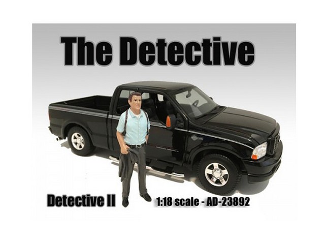 Picture of American Diorama 23892 The Detective No.2 Figure for 1-18 Scale Models