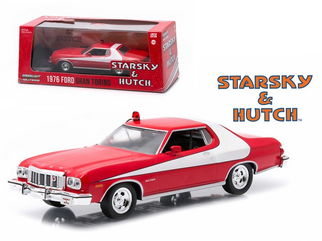 86442 1976 Ford Gran Torino Starsky & Hutch TV Series 1975-79 1-43 Diecast Model Car -  GreenLight