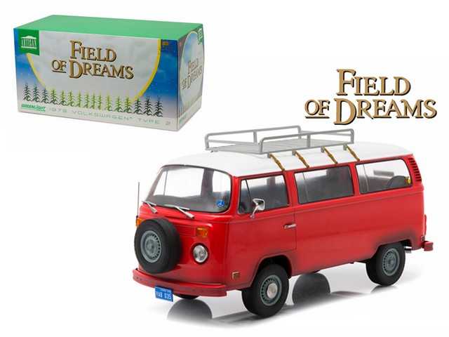 19010 1973 Volkswagen Type 2 Bus Filed of Dreams Movie 1989 1-18 Diecast Model -  GreenLight