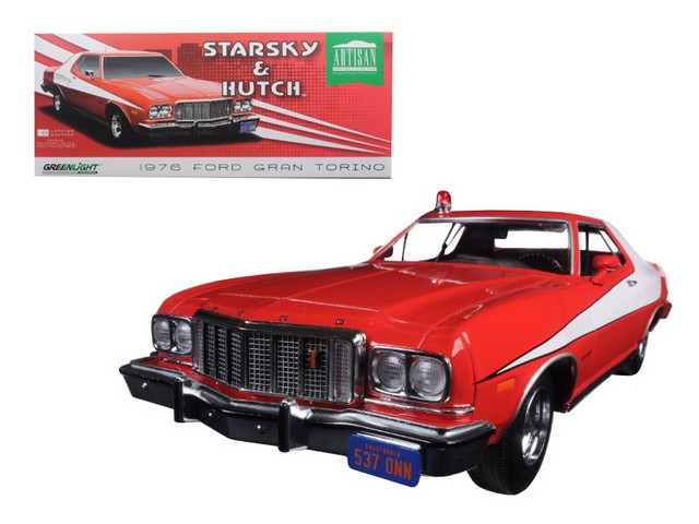 19017 1976 Ford Gran Torino Starsky & Hutch TV Series 1975-79 1-18 Diecast Model Car -  GreenLight