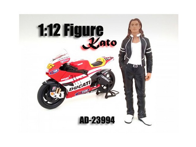 Picture of American Diorama 23994 Biker Kato Figure Figure for 1-12 Scale Motorcycles
