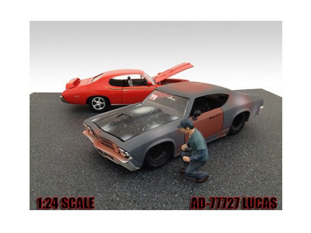 Picture of American Diorama 77727 Mechanic Lucas Figure for 1-24 Diecast Model Cars