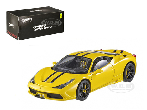 BLY46 Ferrari 458 Italia Speciale Yellow Elite Edition 1-43 Diecast Car Model -  HOT WHEELS