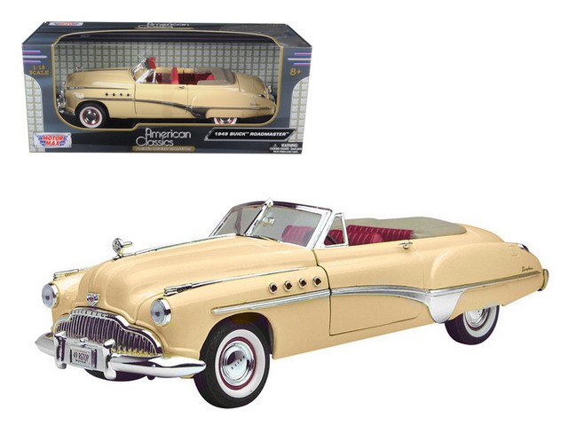 73116cr 1949 Buick Roadmaster Cream 1-18 Diecast Model Car