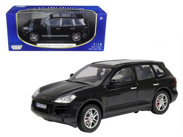 2008 Porsche Cayenne Turbo Metallic Black 1-18 Diecast Model Car