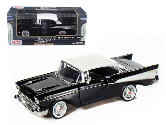 1957 Chevrolet Bel Air Black 1-24 Diecast Car Model