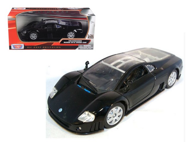 Volkswagen Nardo W12 Show Car Black 1-24 Diecast Model Car
