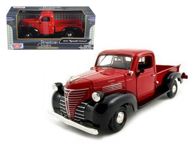 1941 Plymouth Pickup Red 1-24 Diecast Model Car