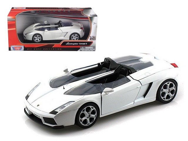 Motormax Lamborghini Concept S White 1-24 Diecast Car Model