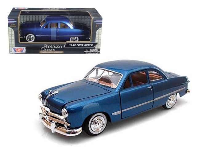 1949 Ford Coupe Blue 1-24 Diecast Model Car