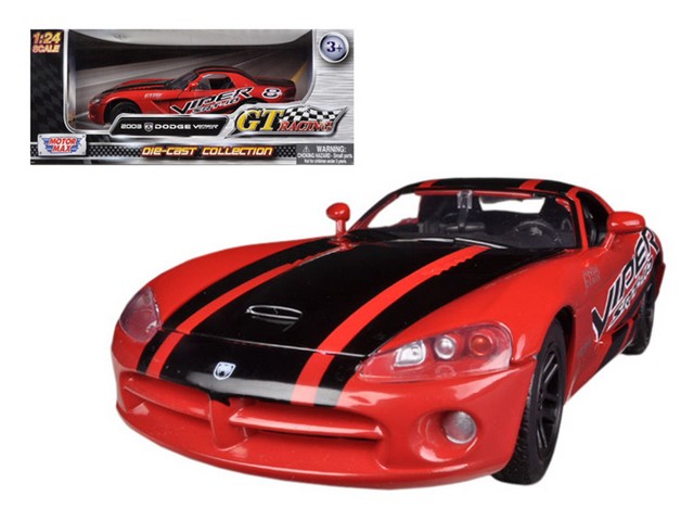 2003 Dodge Viper SRT-10 Red No.8 GT Racing 1-24 Diecast Car Model