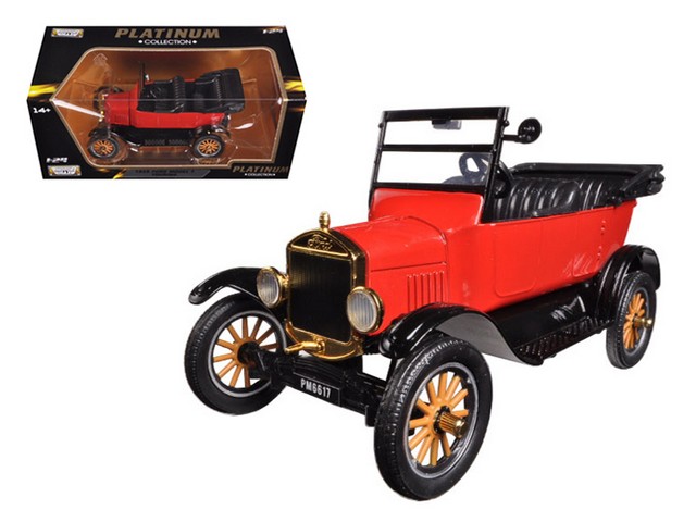 79328r 1925 Ford Model T Touring Red 1-24 Diecast Model Car -  MOTORMAX
