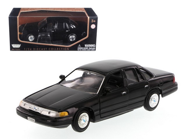 Picture of Motormax 76102bk 1998 Ford Crown Victoria Black 1-24 Diecast Model Car