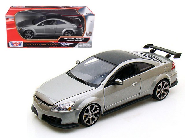 2003 Honda Accord Custom Tuner Grey 1-18 Diecast Model