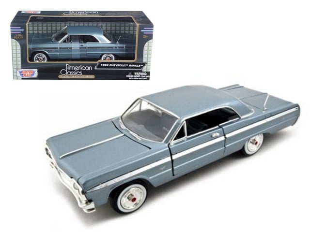 1964 Chevrolet Impala Blue 1-24 Diecast Model Car