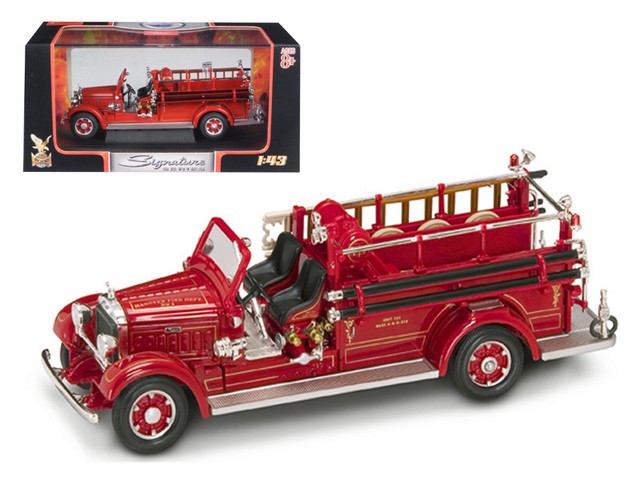 1935 Mack Type 75BX Fire Engine Red 1-43 Diecast Model Car