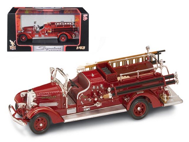 1938 Ahrens Fox VC Fire Engine Red 1-43 Diecast Model Car