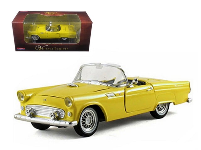 Picture of Arko 05521y 1955 Ford Thunderbird Convertible Yellow 1-32 Diecast Car Model