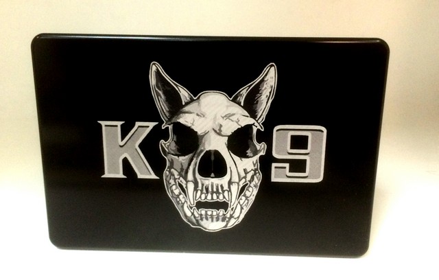 Picture of Helm 4 x 6 in. Billet Aluminum Trailer Hitch Cover - K-9