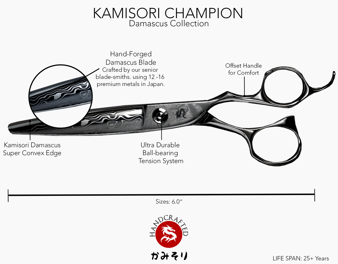 Picture of Kamisori DM-4 6 in. Samurai Professional Haircutting Shears