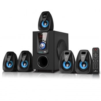 5.1 Channel Surround Sound Bluetooth Speaker System with 4 in. Amplifier, Blue -  Cb distributing, ST97262