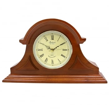 Picture of Bedford Clock Collection BED1439CHR Mahogany Cherry Mantel Clock with Chimes