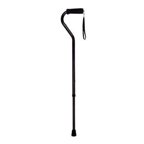 Endurance Offset Handle Cane - Black