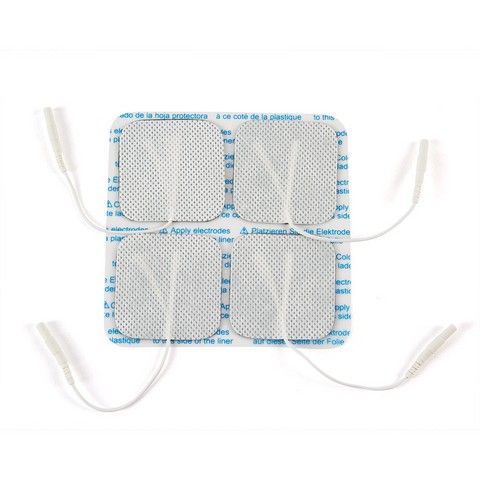 Picture of BodyMed NPP622 2 x 2 in. Gel Carbon Electrode Square&#44; White - Pack of 4