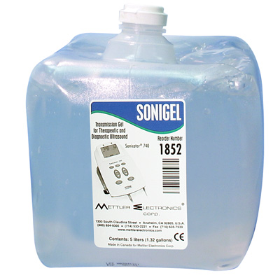 Mettler  5 liter Clear Couplant Sonigel- Case of 4